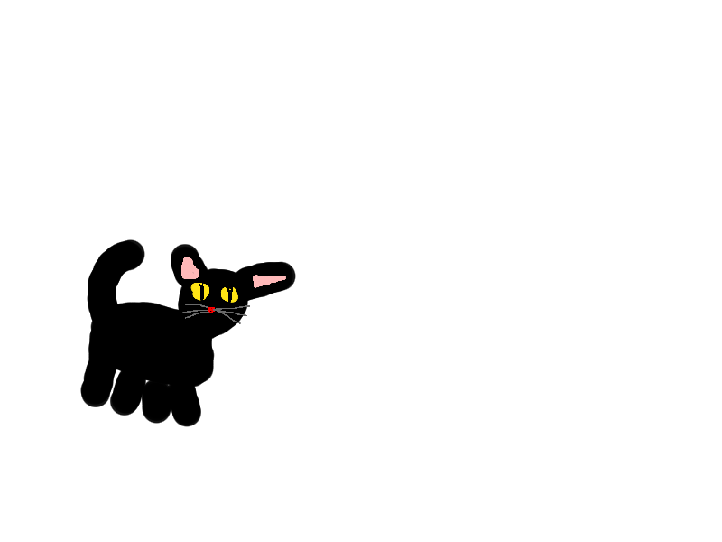 Schwarze Katze — by GÜLIN